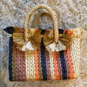 Vince Camuto straw handbag